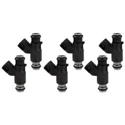 Fuel Injectors ECCPP 6pcs High Performance 4 Hole Fuel Injector Parts Fit for Hyundai Azera/Entourage/Genesis/Santa Fe/Sonata/Hyundai Veracruz,Kia Amanti/Sedona/Sorento 35310-3C000