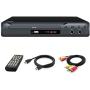 LP-077 DVD Player for TV, Region Free DVD CD Discs Player with HDMI & AV Output (HDMI & AV Cable Included), HD1080P, Built-in PAL/NTSC, Supports MIC/USB2.0 (Metal Case)