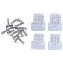 Prettyia Metal Spare Parts Shock Absorber Mounting Plate for 1/16 WPL C24 C14