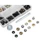 HOMEIDOL 150 Stainless Steel Marine Grade Canvas and Upholstery Boat Cover Snap Button Fastener Kit with 2Pcs Setting Tool (50 Sets) (Fastener Screw Snap Kit)