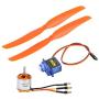 A2217 1250KV Brushless Motor+with 40A ESC Set SG90 9G Micro Servo 8060 Propeller for RC Plane RC Airplane Parts RC Airplane Accessories (#1)