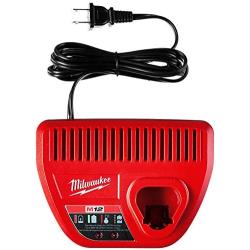 Milwaukee Genuine OEM 48-59-2401 M12 Lithium Ion 12 Volt Battery Charger w/LED Indicating, Red