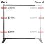 T-SIGN 5x7 - 8x10 ft Heavy Duty Backdrop Banner Stand, Thicker Professional Large Telescopic Display Step and Repeat Stand for Photography, 1 Carry Bag