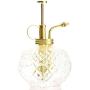 Purism Style Plant Mister- Clear Color Glass Bottle & Brass Sprayer (Matt Gold)