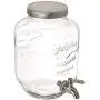 Dual Gallon Glass Beverage Dispensers with Metal Stand, Stainless Steel Spigot, Metal Lid and Drip Trays- Gallon Glass Yorkshire Mason Dual Drink Dispenser Display for Parties, Weddings and Holidays