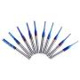 SainSmart Genmitsu 10Pcs Nano Blue Coat End Mill CNC Router Bits, 0.8-3mm, 1/8'' Shank