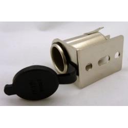 Philmore 12V 15A Cigarette Lighter Socket with Heavy Gauge Metal Mounting Bracket; 48-620