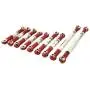 YU-NIYUT 9pcs/Set Metal Steering Tie Rod Kit DIY Modified Upgrade Accessories, 1/12 RC Rock Crawler Car for WLtoys 12428 12429 12423 FY01 FY03, DIY RC Vehicle Modification Fun for Adults and Kids