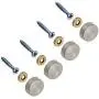 Stainless Steel Screw Cover/Cap (Full Metal Construction 0.75'' Diameter) Fasteners, Decorative Mirror, Sign/Advertising Hardware, Nails, Construction (8 Pack) Stainless Steel Screw Cover/Cap (Full Metal Construction 0.75'' Diameter) Fasteners, Decorative Mirror, Sign/Advertising Hardware, Nails, Construction (8 Pack)