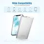 POWERADD Pilot 4GS 12000mAh Portable Charger 8 Pin Input Power Bank with 3A High-Speed Output Compatible with iPhone, iPad, iPod, Samsung and More - Silver (8 Pin Cable Include)