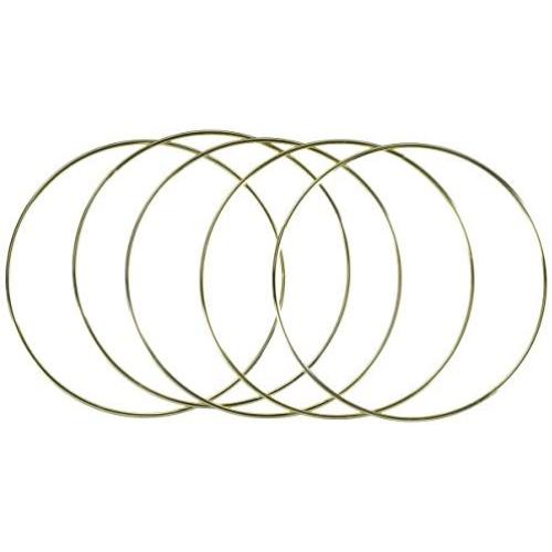 Darice Metal Ring Gold 10 inches (6-Pack) 17158