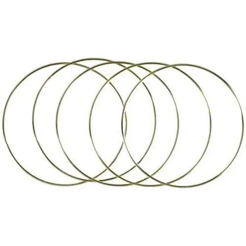 Darice Metal Ring Gold 10 inches (6-Pack) 17158
