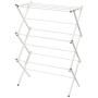 STORAGE MANIAC XL Foldable Clothes Drying Rack, 3-Tier 41 Inch Height, Laundry Rack with Rustproof Coating, White