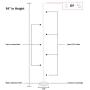 NW 1776 2-Pack 5.25 Ft Balloon column base/Simple arch/Wedding decorations Event party supplies