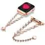 TOMAZON Stylish Bracelet Compatible for Apple Watch Band 38mm 40mm Series SE/6/5/4/3/2/1, Metal Heart Links Simple Dressy iWatch Wristband Bangle with Love Pendant for Women Girl, Rose Gold / white TOMAZON Stylish Bracelet Compatible for Apple Watch Band 38mm 40mm Series SE/6/5/4/3/2/1, Metal Heart Links Simple Dressy iWatch Wristband Bangle with Love Pendant for Women Girl, Rose Gold / white