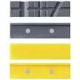 JCL Soft Vise Jaws | 4 inch vice jaws (2 pack), including 1 set grooved and 1 set flat | Use on any Metal Bench Vise to safely clamp flat, round or irregular shapes objects JCL Soft Vise Jaws | 4 inch vice jaws (2 pack), including 1 set grooved and 1 set flat | Use on any Metal Bench Vise to safely clamp flat, round or irregular shapes objects