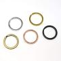 Flat Key Rings Key Chain Metal Split Ring 40pcs (Round 1.25 Inch Diameter), for Home Car Keys Organization, Arts & Crafts, Lanyards, Lead Free Colored (Black, Silver, Gold, Copper, Antique Brass)