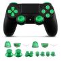 kwmobile Controller Button Replacement Set - Compatible with Playstation 4 Pro / PS4 Slim Controller (Gen 2) - Custom Aluminum Metal Repair Parts
