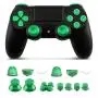 kwmobile Controller Button Replacement Set - Compatible with Playstation 4 Pro / PS4 Slim Controller (Gen 2) - Custom Aluminum Metal Repair Parts