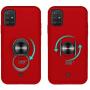 Case for Galaxy A51 (Not Fit A51 5G Version),360 Metal Rotating Ring Kickstand [Work with Magnetic Car Mount] , Hybrid Slim Fit Hard Back Shockproof Protective Compatible with Galaxy M40S Cover -Red