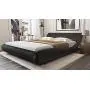 Amolife Upholstered Queen Bed Frame/Deluxe Solid Modern Platform Bed/Mattress Foundation/Faux Leather Queen Size Bed Frame with Adjustable Headboard and Slat Support, Black Amolife Upholstered Queen Bed Frame/Deluxe Solid Modern Platform Bed/Mattress Foundation/Faux Leather Queen Size Bed Frame with Adjustable Headboard and Slat Support, Black