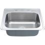 Kraus KTM25 25 inch Topmount Single Bowl 18 gauge Stainless Steel Kitchen Sink