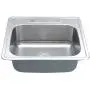 Kraus KTM25 25 inch Topmount Single Bowl 18 gauge Stainless Steel Kitchen Sink Kraus KTM25 25 inch Topmount Single Bowl 18 gauge Stainless Steel Kitchen Sink