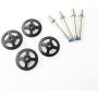 Parts & Accessories Replacement Metal Shaft + Fixed Wheel Kit for Parrot Bebop 2 Drone AN88 - (Color: Black)