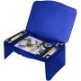 Folding Lap Desk, Laptop Desk, Breakfast Table, Bed Table, Serving Tray - The lapdesk Contains Extra Storage Space and dividers & Folds Very Easy, Great for Kids, Adults, Boys, Girls,