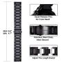 V-MORO Metal Strap Compatible with Gear S3 Frontier/Classic Band/Galaxy Watch 46mm Bands 22mm Solid Stainless Steel Business Bracelet for Samsung Gear S3 Smartwatch/Galaxy Watch 46mm R800 Space Gray