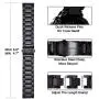 V-MORO Metal Strap Compatible with Gear S3 Frontier/Classic Band/Galaxy Watch 46mm Bands 22mm Solid Stainless Steel Business Bracelet for Samsung Gear S3 Smartwatch/Galaxy Watch 46mm R800 Space Gray