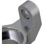 Mxfans Silver Aluminum Alloy Upgrade Parts SCX0002 C-Hub Carrier & AX30496 Steering Hub Carrier(L/R) for AXIAL SCX10 RC1:10 Off Road Car Pack of 2