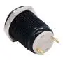 Twidec /12mm 1/2'' Waterproof Black Metal Shell Momentary Raised Top Push Button Switch DC/AC 36V 2A SPST 1NO Start Button for car Modification Switch(Quality Assurance for 1 Years) M-12-BK-G
