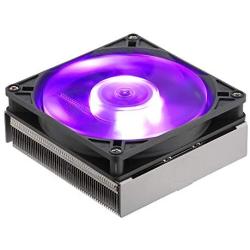 Cooler Master MasterAir G200P RGB Low-Profile CPU Air Cooler, 39.4 mm Ultra-Low-Profile Heatsink, Two C-Shaped Heatpipe, 92mm PWM Fan, RGB Lighting for AMD Ryzen/Intel LGA1151