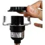 TooToo Star Lamp Shade Harp Holder and Light Base UNO Fitter Adapter Converter Finial Set, Detachable Parts (Silver, E27 Adapter, 9.5 inch)