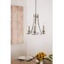 Kira Home Leia 14'' Modern 3-Light Kitchen Light Pendant Wagon Wheel Chandelier, Adjustable Height, Brushed Nickel Finish