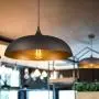 Emliviar Industrial Pendant Lighting, 17'' Vintage Farmhouse Metal Hanging Light Fixture, Oil Rubbed Bronze, 1901L ORB