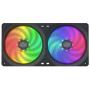 Cooler Master MasterFan SF240R ARGB 240mm All-in-One Square Frame Fan w/16 Independently-Controlled Addressable RGB LEDs, Cable Management, PWM Control Fan for Computer Case and CPU Liquid Cooler