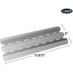 Hongso 15.875 inches Stainless Steel Heat Plate Shield Tents Replacement for Gas Grills Models by Broil-Mate, Huntington, Rebel Grill Parts, Broil King, Sterling, Patriot, Baron and Others, 4-Pack