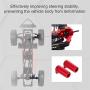 DAPENGNIAO Metal Front Steering Knuckles C Hub Carrier Rear Axle Lock Out Set Suitable for Axial SCX10 II 90046 90047 RC Car Parts Accessories (Color : Black)