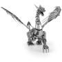 Fascinations Metal Earth ICONX Silver Dragon 3D Metal Model Kit