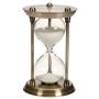 Benzara Metal/Glass Quarter Hourglass with 15 Minutes Time Interval