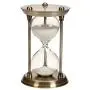 Benzara Metal/Glass Quarter Hourglass with 15 Minutes Time Interval Benzara Metal/Glass Quarter Hourglass with 15 Minutes Time Interval