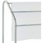 MyGift Freestanding 3 Tier Metal Towel Rack, Chrome Bathroom Towel Bar, Silver-Tone