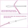 12 Pieces Flexible Drawstring Threader Easy Threader Drawstring Replacement Tools Plastic Metal Drawstring Threader Metal Tweezers