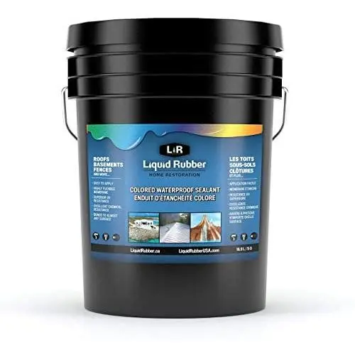 Liquid Rubber Color Waterproof Sealant - Indoor & Outdoor Coating - Easy to Apply - Water Based - Light Gray, 5 Gallon Liquid Rubber Color Waterproof Sealant - Indoor & Outdoor Coating - Easy to Apply - Water Based - Light Gray, 5 Gallon