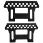 Tbest 2Pcs RC Side Pedal, Side Metal Pedal Plate Step Sliders Climber Car Parts Compatible with Axial SCX10 1/10 RC Tracked Vehicle (Black)