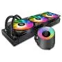 Deepcool Castle 360 RGB V2 Anti-Leak Radiator 360mm Heatsink RGB Rainbow Addressable 5V Add RGB 3-Pin Compatible Intel 115X/2066 and AMD Tr4/Am4 Deepcool Castle 360 RGB V2 Anti-Leak Radiator 360mm Heatsink RGB Rainbow Addressable 5V Add RGB 3-Pin Compatible Intel 115X/2066 and AMD Tr4/Am4