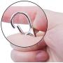 Bonayuanda Pack of 30 Metal Swivel Clasps Lanyard Snap Hook Lobster Claw Clasp Jewelry Findings