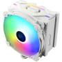 Enermax ETS-F40 Addressable RGB CPU Air Cooler, AMD AM4/Intel LGA 1200/1151, 4 Direct Contact Heat Pipes, 140mm PWM Fan, 200W+ TDP, 5V 3-PIN ARGB, White (ETS-F40-W-ARGB)